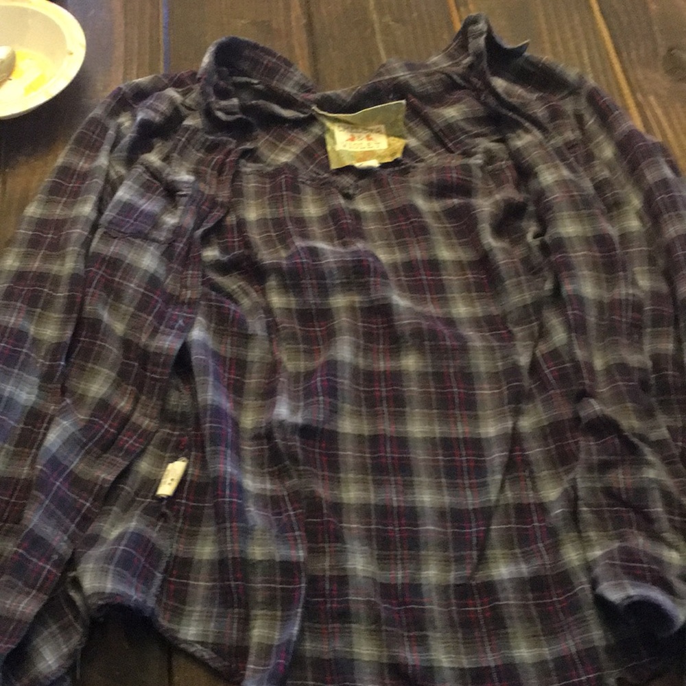 Chelsea and violet plaid shirt